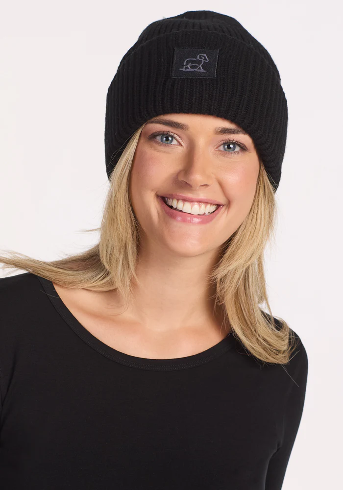 Ria Chunky Beanie - Black - Image 2