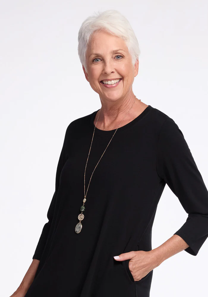 Rissa A Line Dress - Black - Image 14