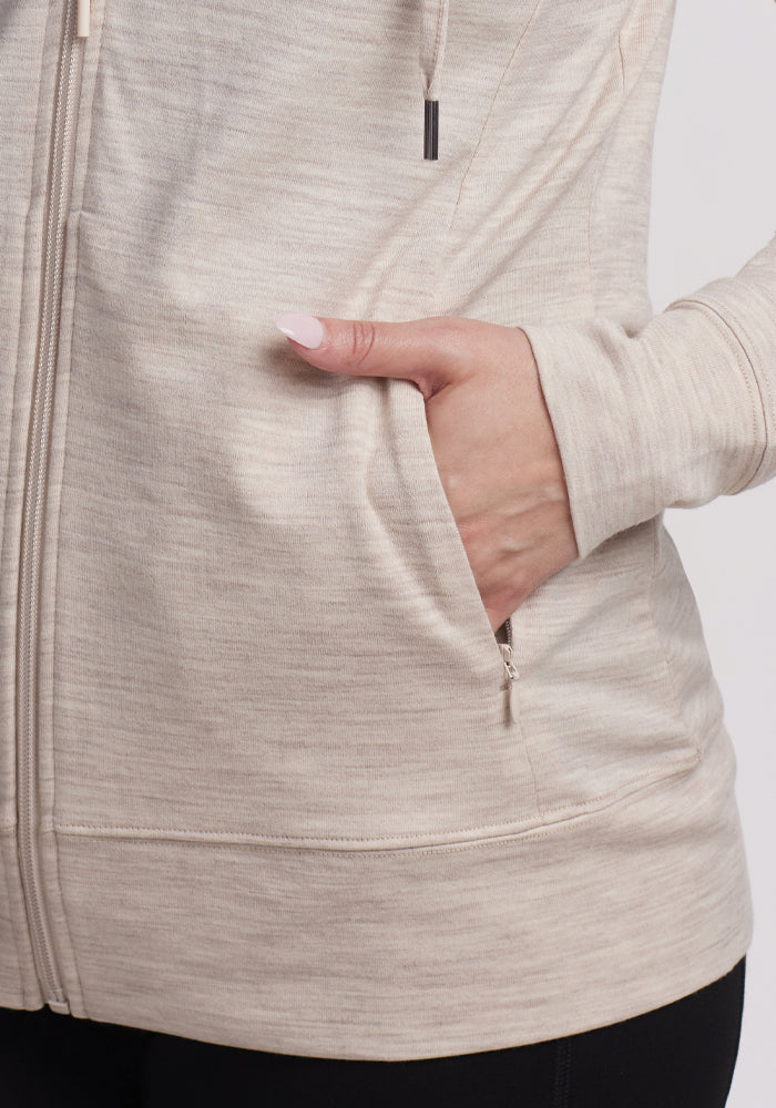 Ryann Hoodie - Cream Heather - Image 6
