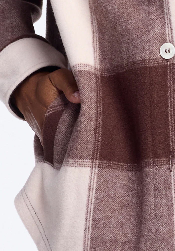 Sawyer Shacket - Chai Latte Plaid - Image 3