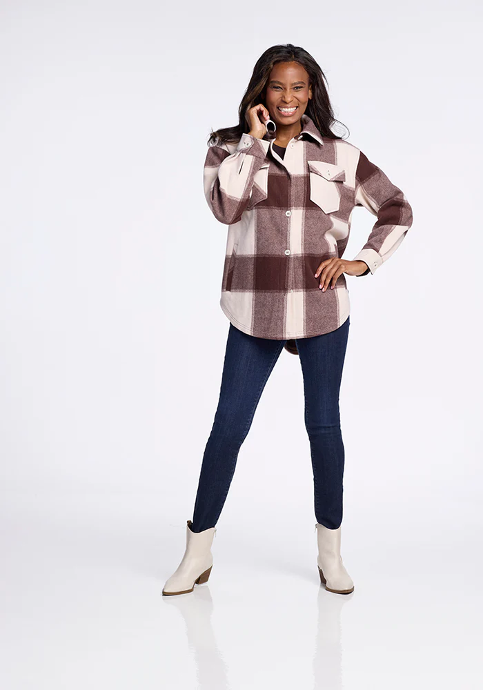 Sawyer Shacket - Chai Latte Plaid - Image 5