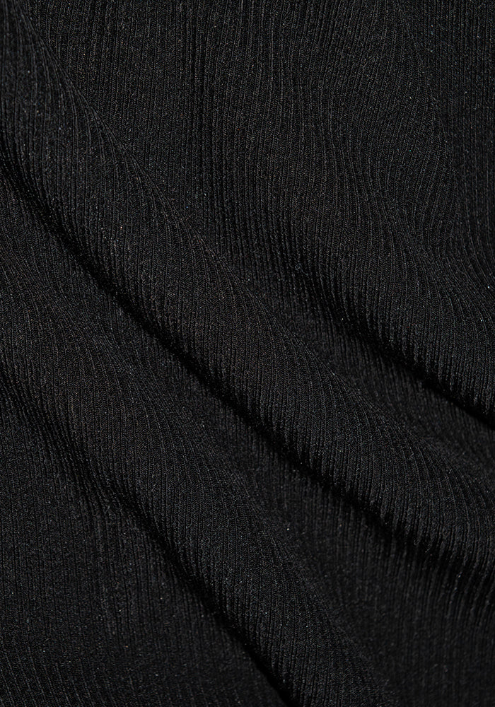 Sloane Ribbed Tank - Black - Image 12