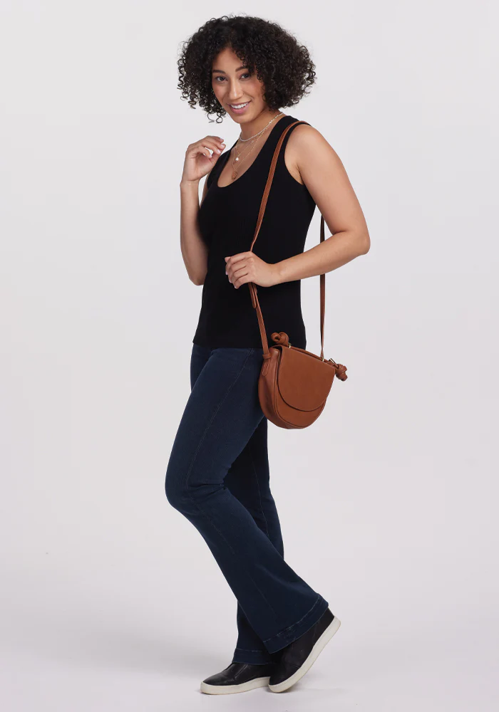 Sloane Ribbed Tank - Black - Image 5