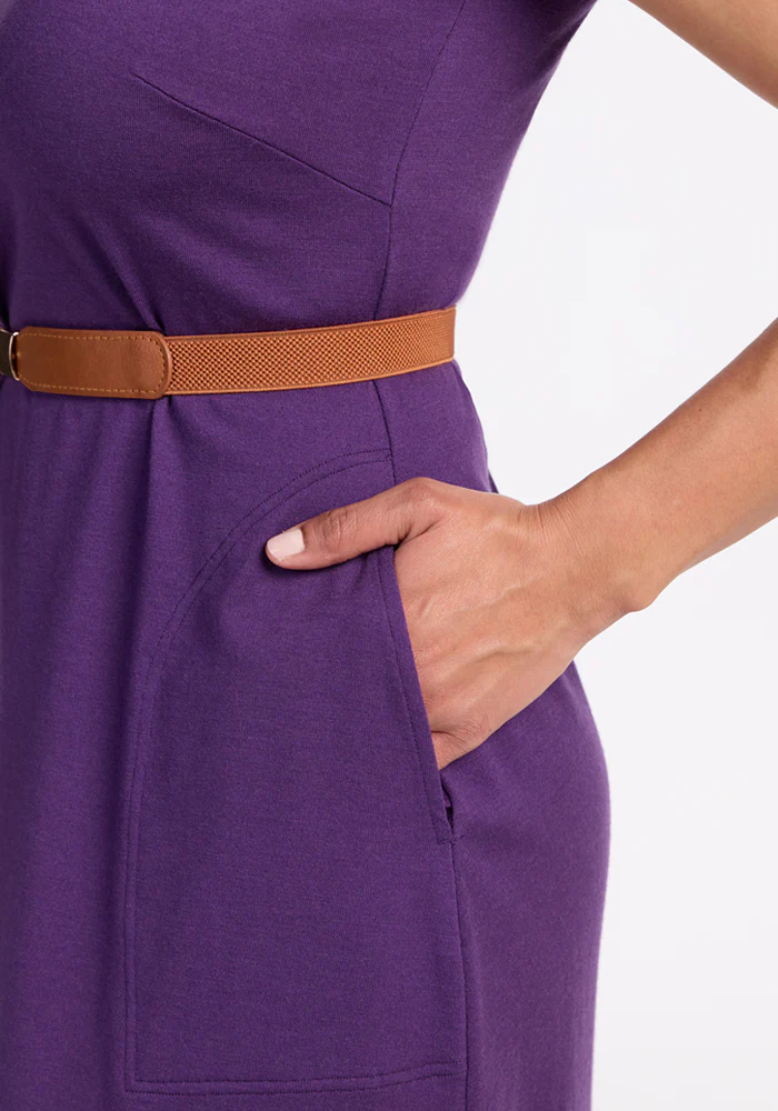 Cassie Dress - Plum Crush - Image 3