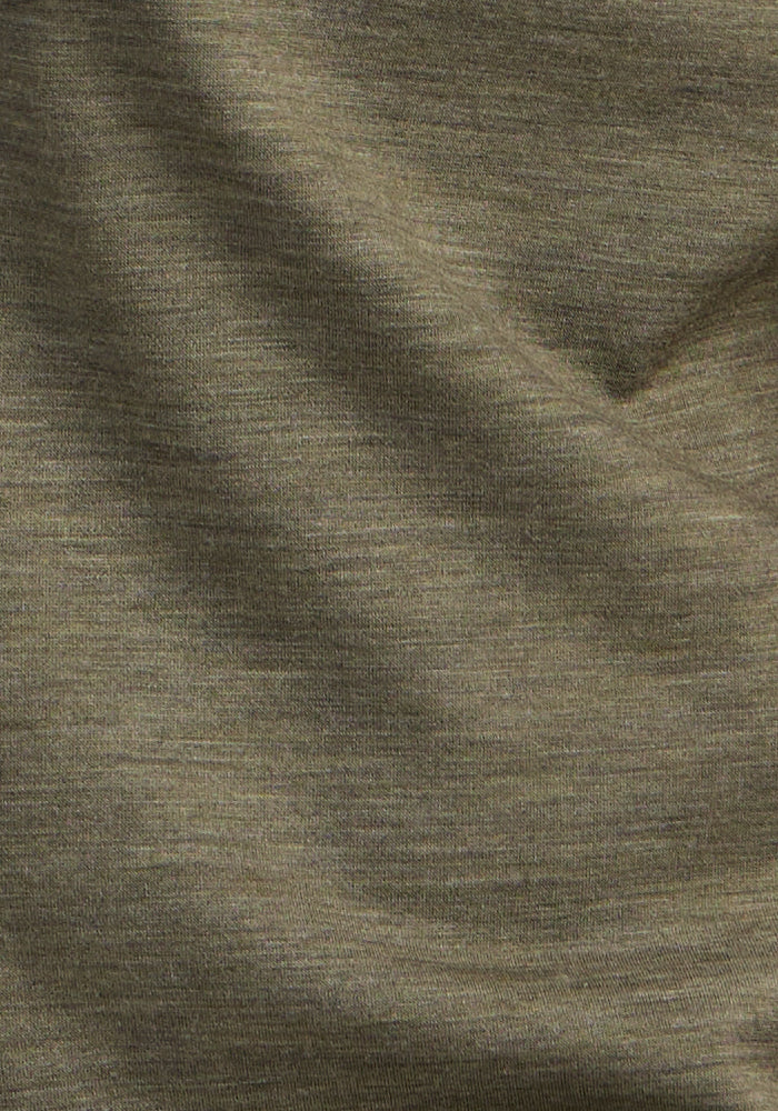 Endi Full Button Down Shirt - Sage Olive Melange - Image 6