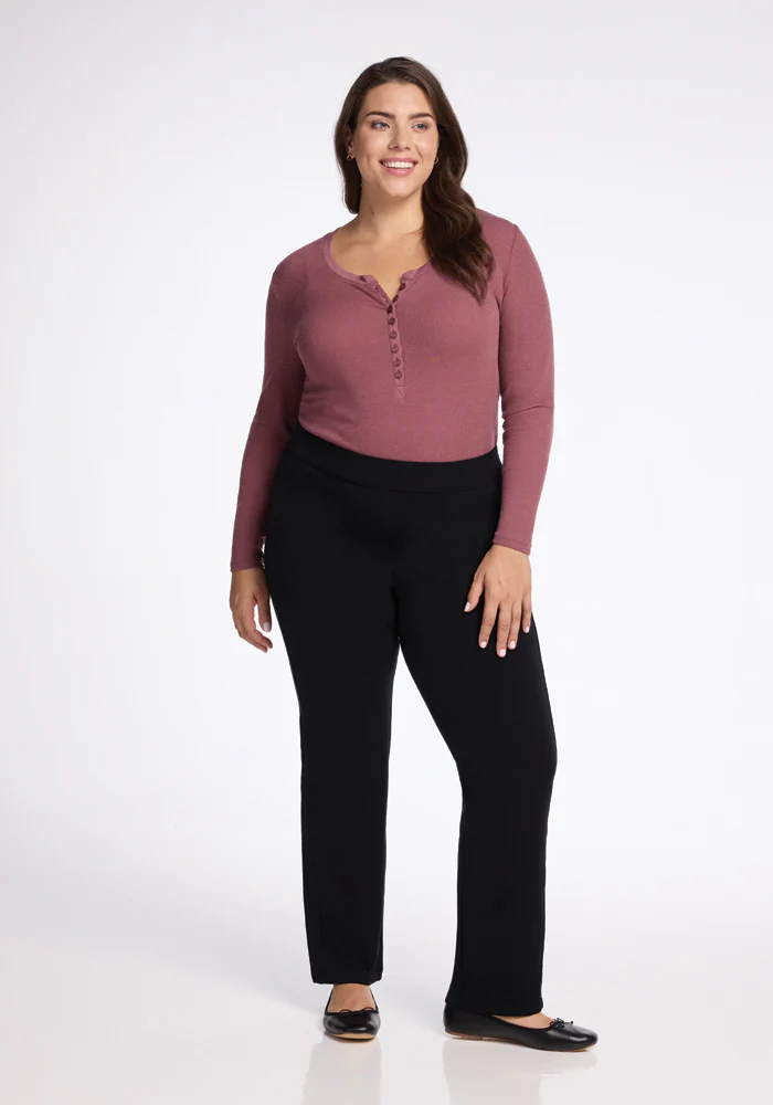 Emerson Straight Leg Pants - Black - Image 8