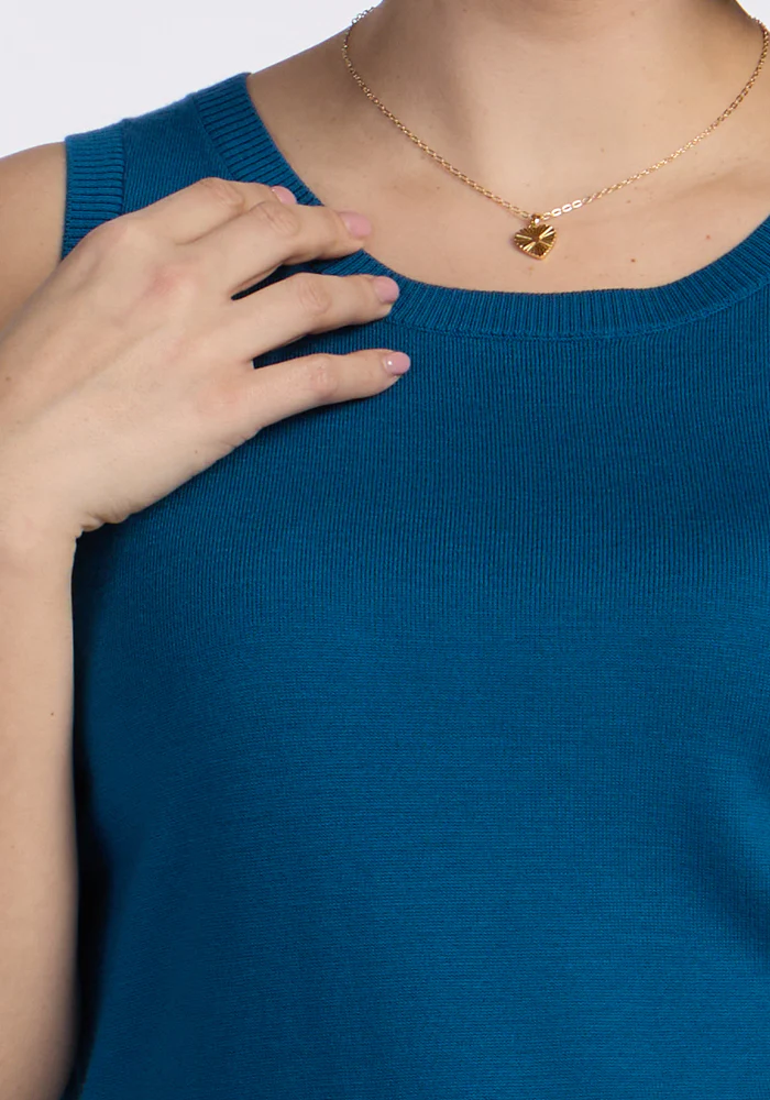 Chessy Tank Top - Moroccan Blue - Image 10
