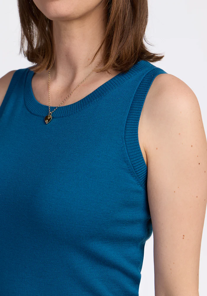 Chessy Tank Top - Moroccan Blue - Image 2