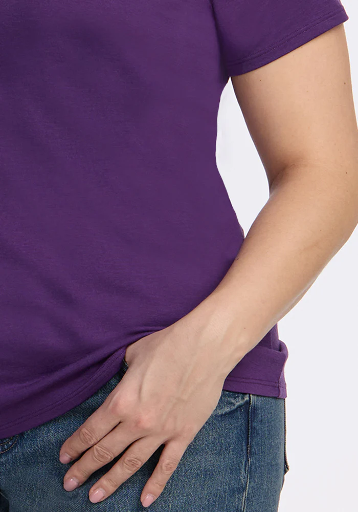 Mia V Neck - Plum Crush - Image 11