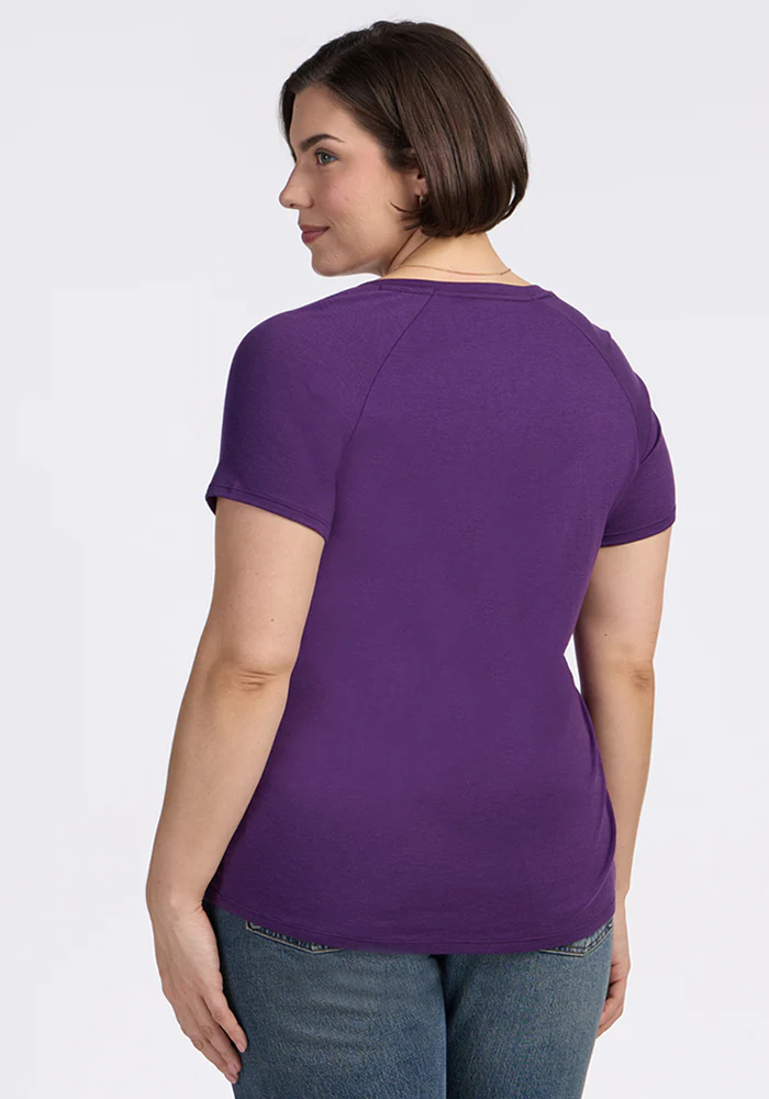 Mia V Neck - Plum Crush - Image 14