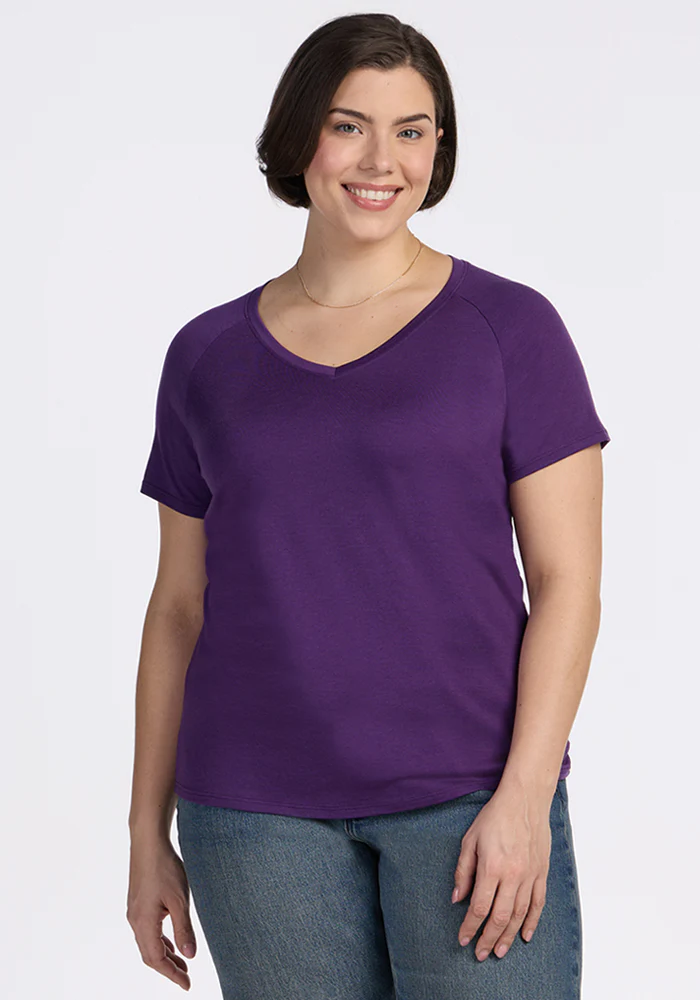 Mia V Neck - Plum Crush - Image 9