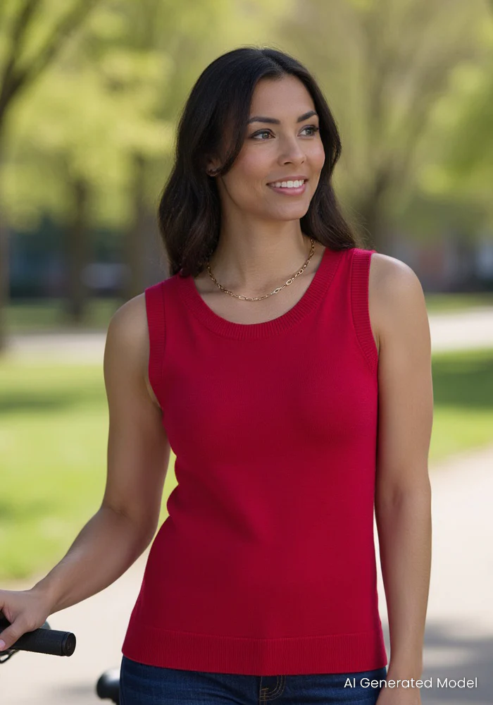 Chessy Tank Top - Poppy Spark - Image 12