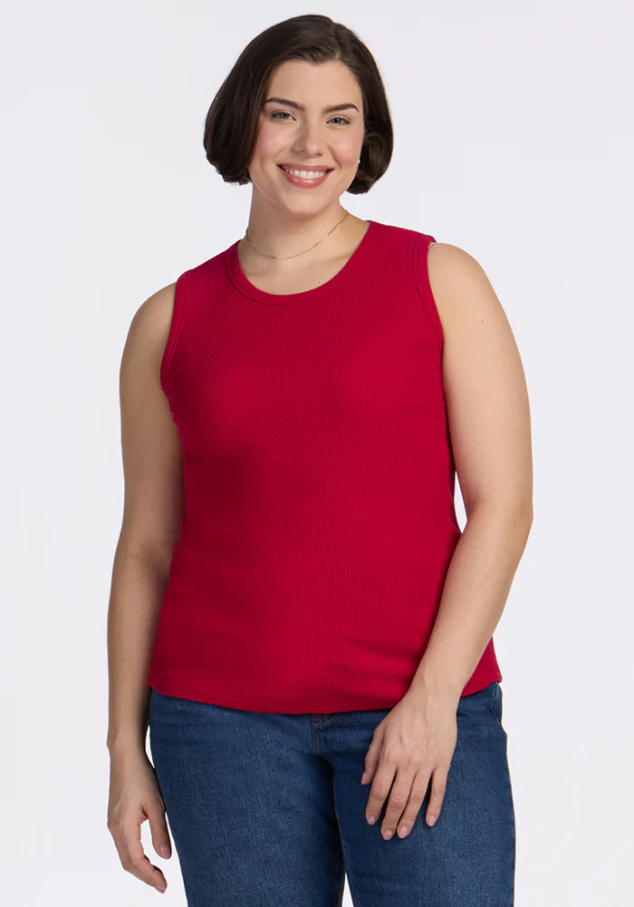 Raegan Ribbed Tank Top - Poppy Spark - Image 6