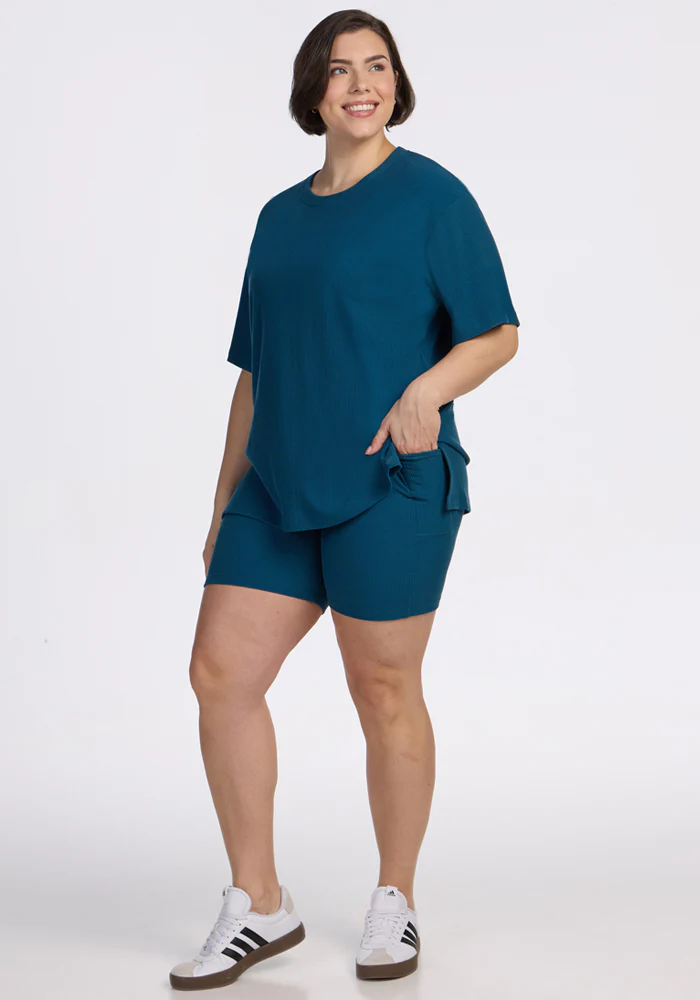 Vera Ribbed Tunic - Moroccan Blue - Image 11