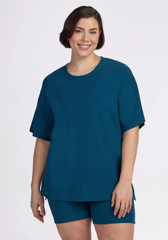 Vera Ribbed Tunic - Moroccan Blue - Image 7