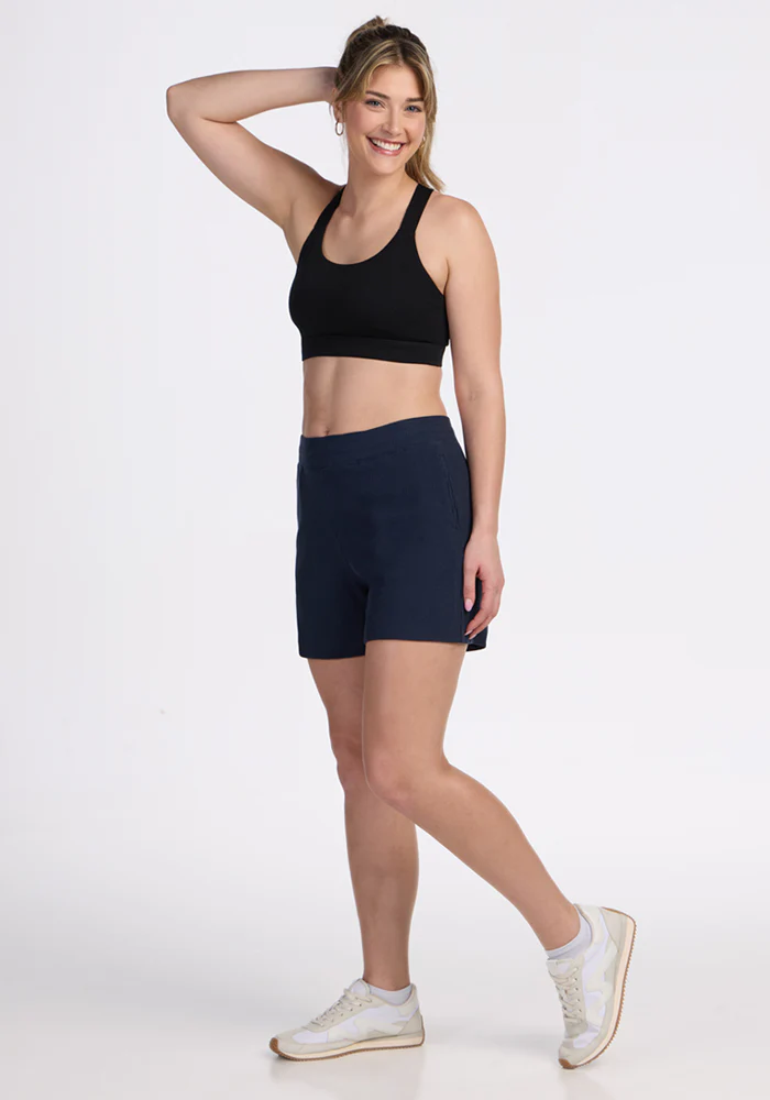 Maisey Ribbed Shorts - Deep Navy - Image 4