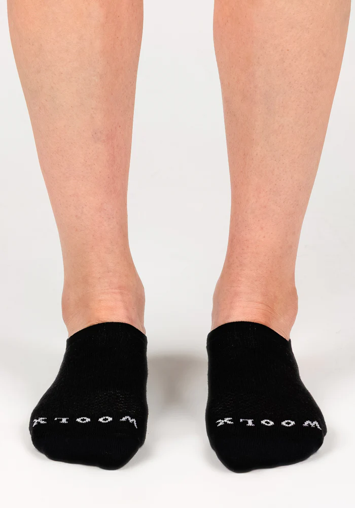 Womens Daisy Ped Socks - Black Pepper - Image 2