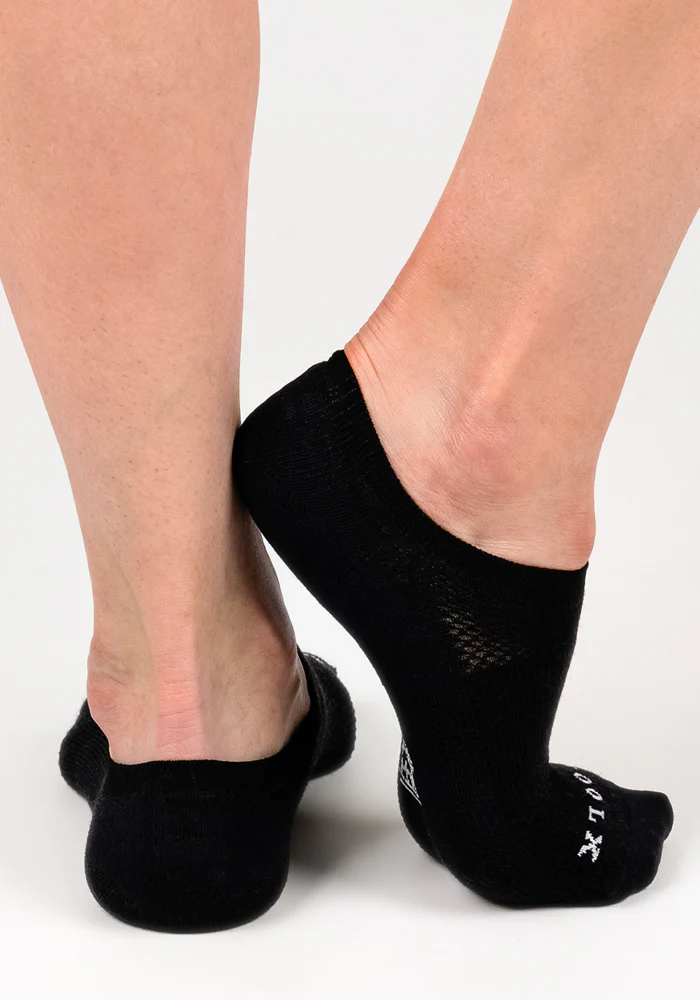 Womens Daisy Ped Socks - Black Pepper - Image 4