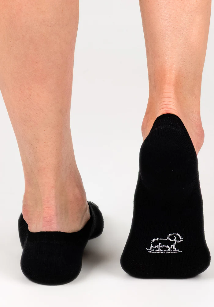 Womens Daisy Ped Socks - Black Pepper - Image 9