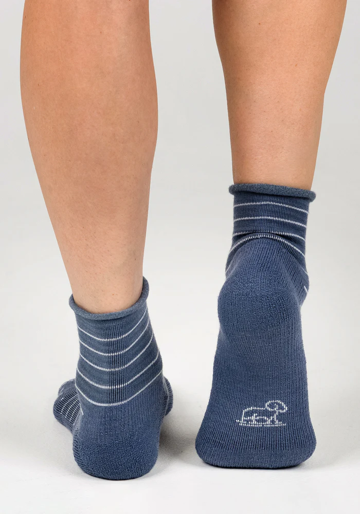 Womens Derby Roll Top Sock - Vintage Indigo - Image 7