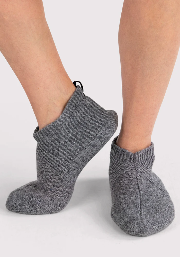 Womens Gripper Slippers - Gentle Grey - Image 5