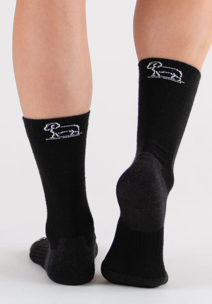 Womens Harbor Crew Sock - Black - Image 7