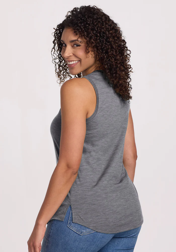 Bella Tunic Top - Graphite Heather - Image 6