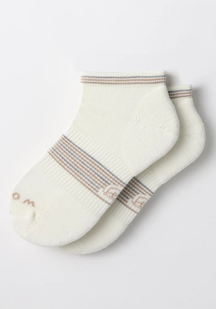 Womens Amelia No Show Socks - White Lightning