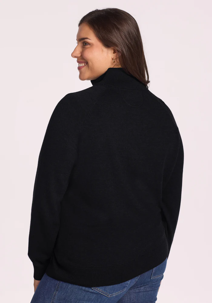 Collins Half Zip Sweater - Black - Image 12