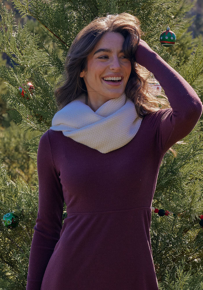 Noelle Infinity Scarf - Buttercream - Image 7