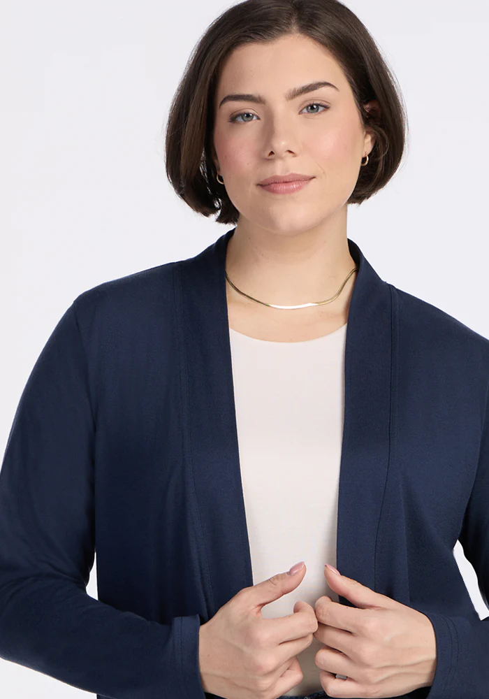 Paisley Cardigan - Deep Navy - Image 10