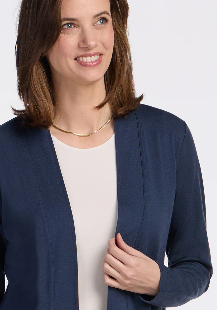 Paisley Cardigan - Deep Navy - Image 2