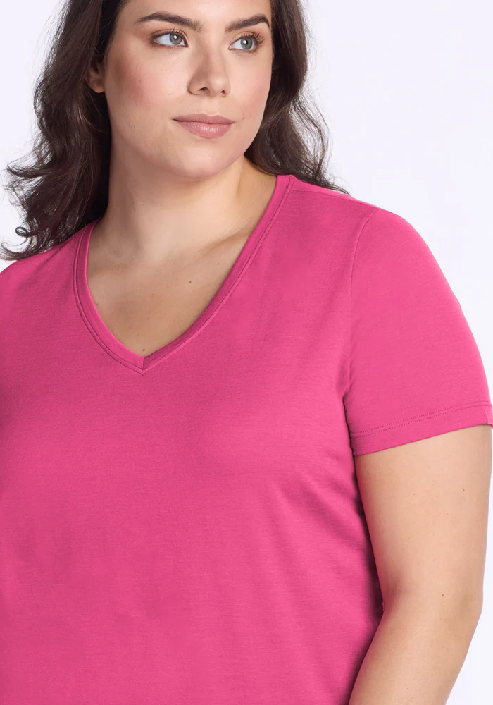 Junie V Neck - Raspberry Fizz - Image 10