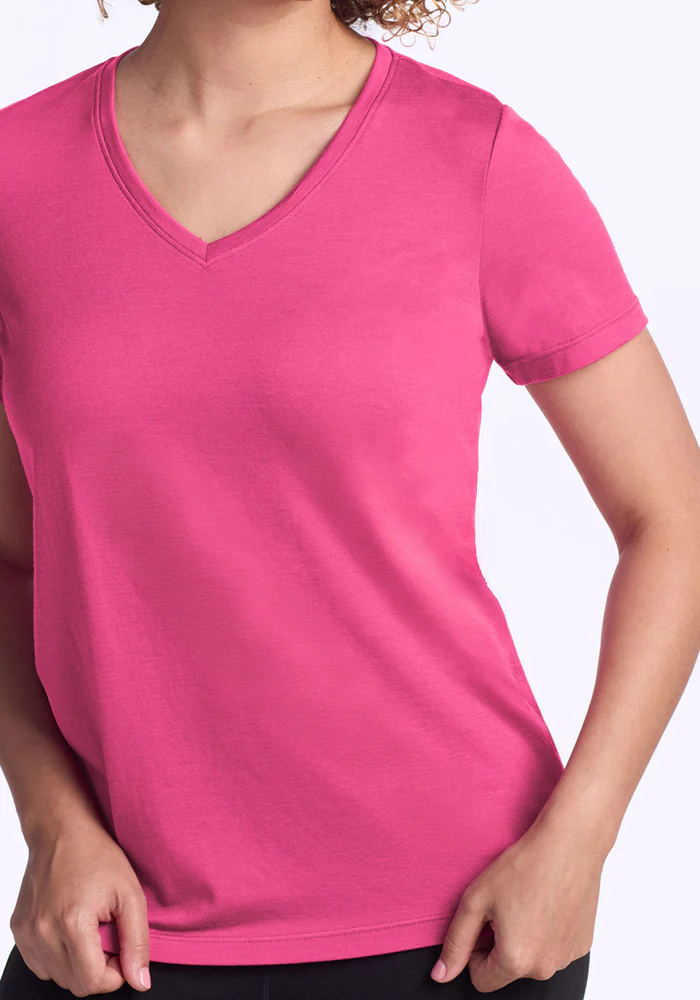 Junie V Neck - Raspberry Fizz - Image 4