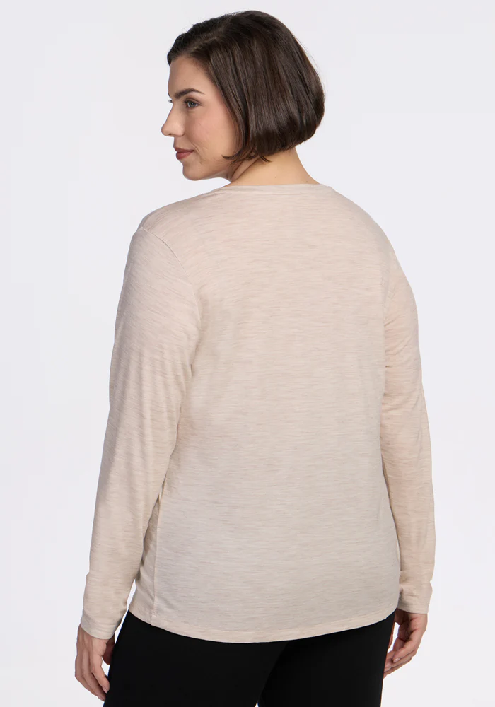 Millie Long Sleeve - Cream Heather - Image 11