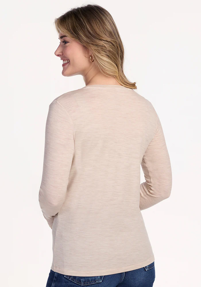 Millie Long Sleeve - Cream Heather - Image 6