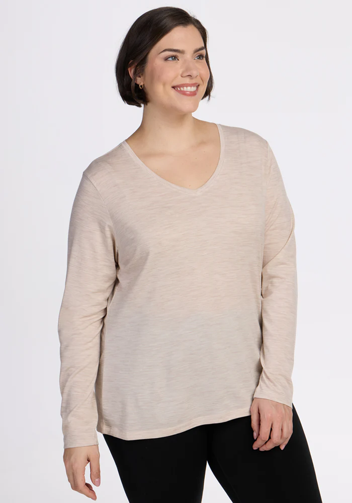 Millie Long Sleeve - Cream Heather - Image 7