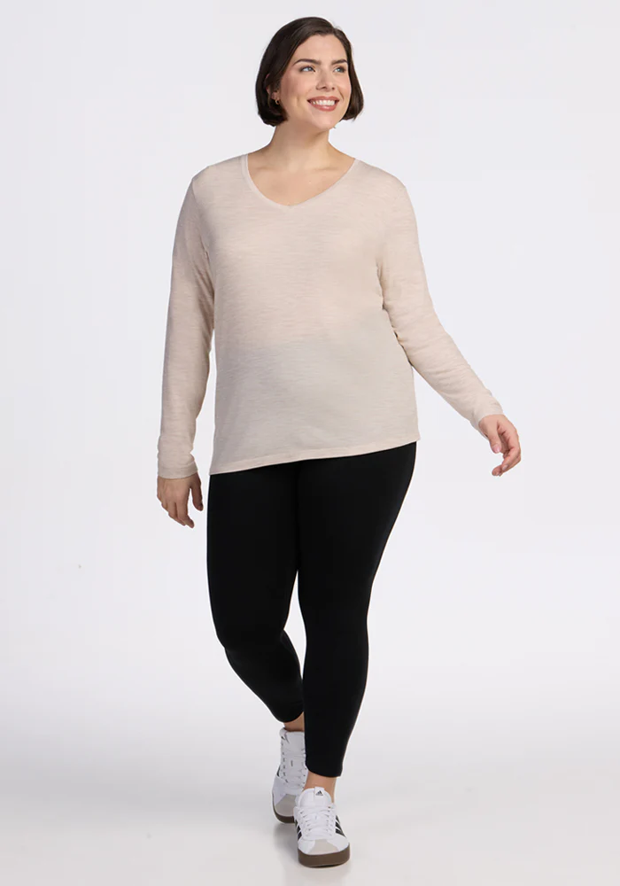 Millie Long Sleeve - Cream Heather - Image 8