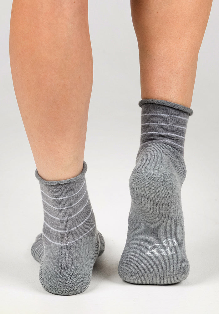 Womens Derby Roll Top Sock - Grey - Image 6