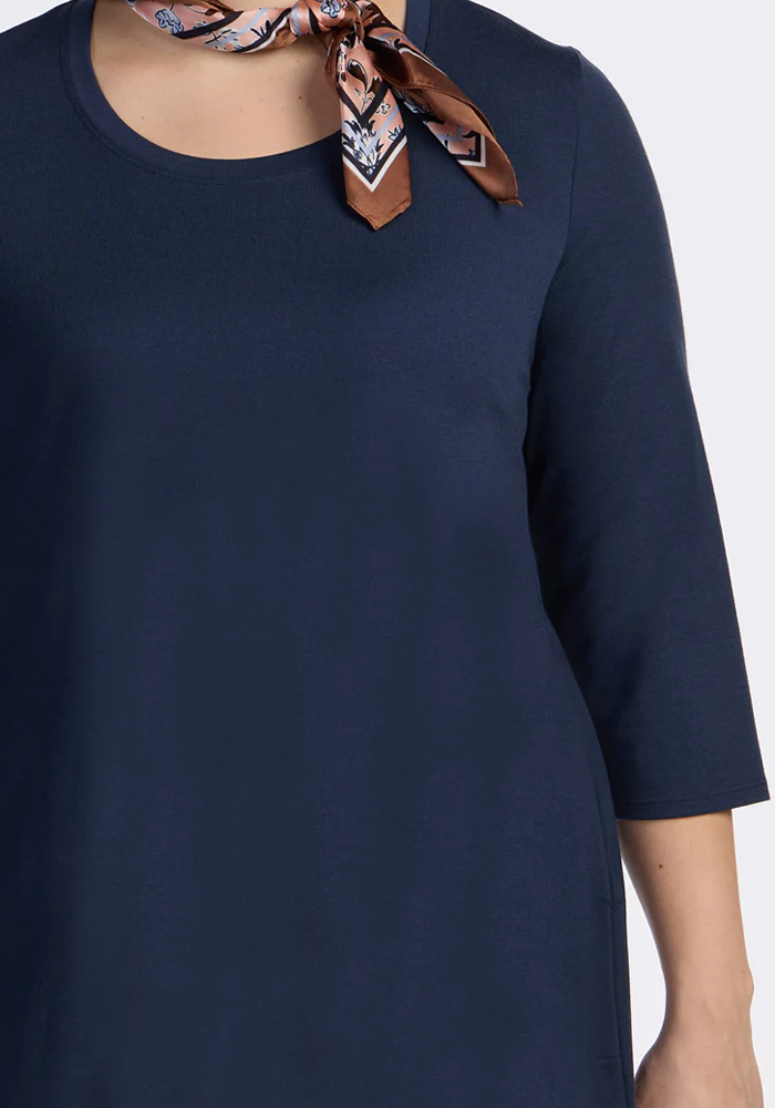 Rissa A Line Dress - Deep Navy - Image 11
