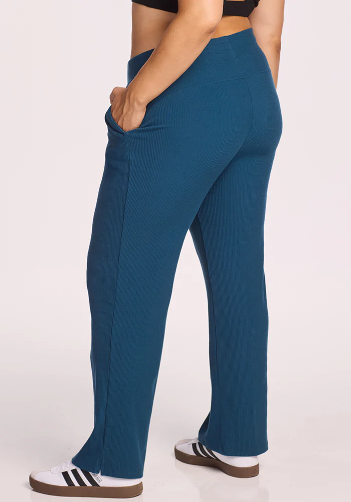 Luca Ribbed Pants - Moroccan Blue - Image 11