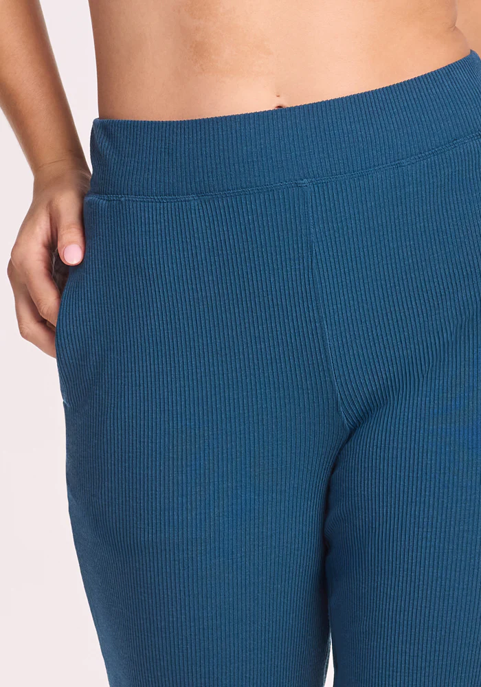 Luca Ribbed Pants - Moroccan Blue - Image 2