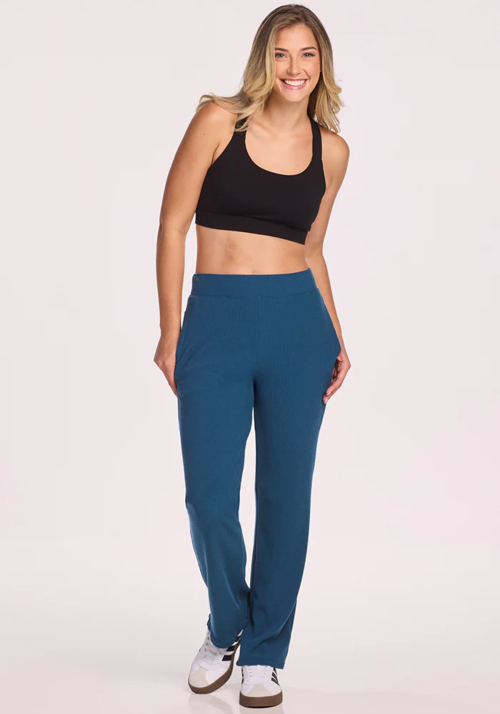 Luca Ribbed Pants - Moroccan Blue - Image 4