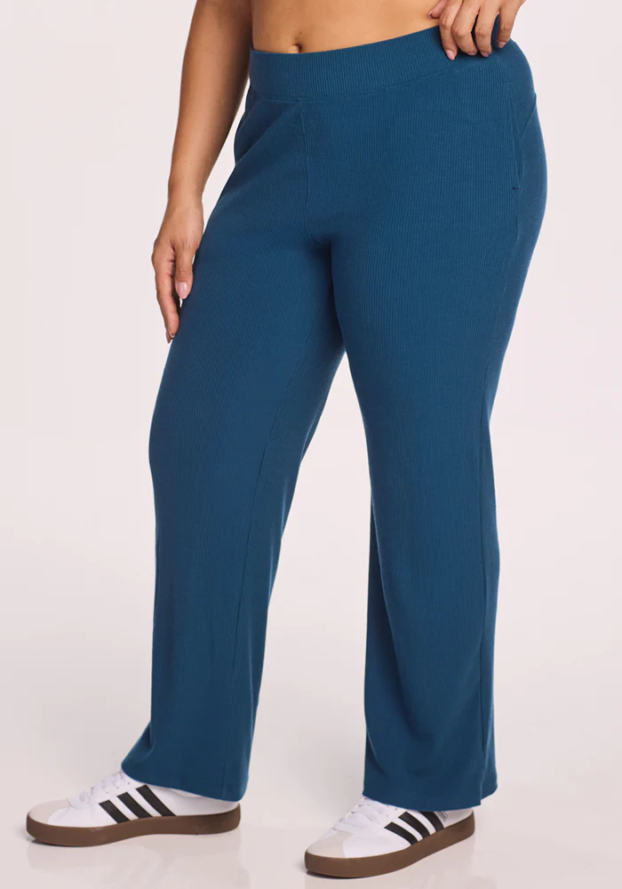Luca Ribbed Pants - Moroccan Blue - Image 6
