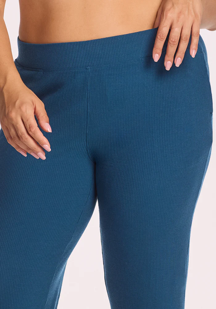 Luca Ribbed Pants - Moroccan Blue - Image 7