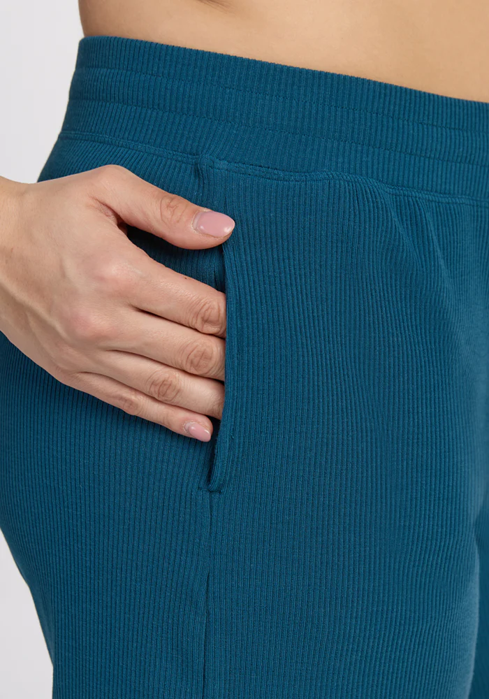 Maisey Ribbed Shorts - Moroccan Blue - Image 9