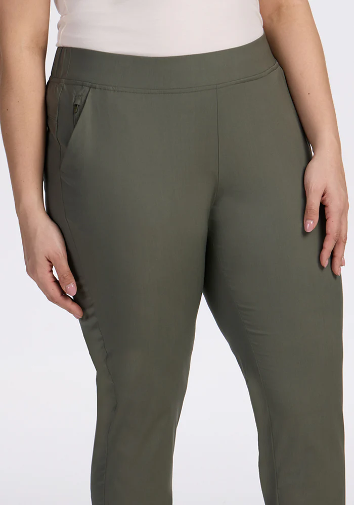 Nicole Tall Ankle Pant - Sage Olive - Image 3